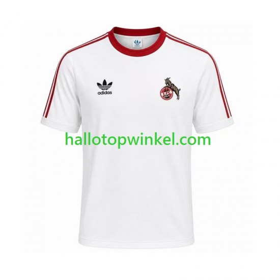 FC Köln Voetbalshirt 1986 1987 Retro Heren Thuis Tenue Korte Mouw