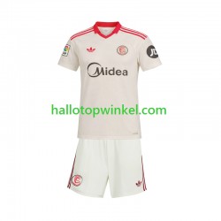 Sevilla FC Voetbalshirt Retro Kleuters/Kids Thuis Tenue 2025-2026 Korte Mouw
