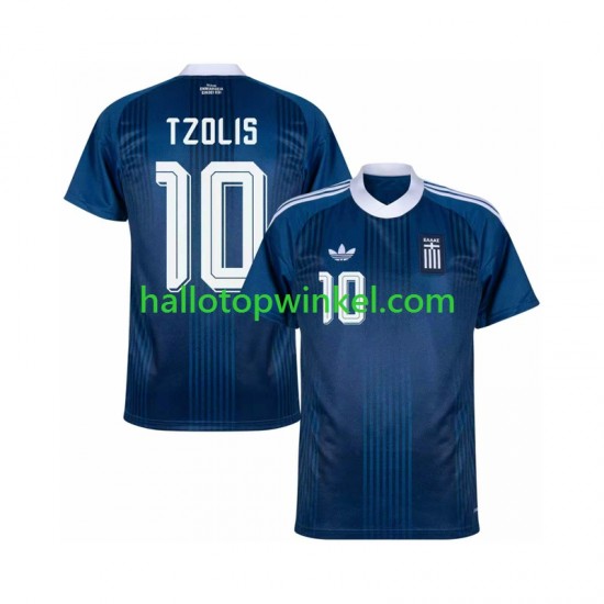 Griekenland Voetbalshirt Christos Tzolis 17 Heren Uit Tenue 2026-2027 Korte Mouw