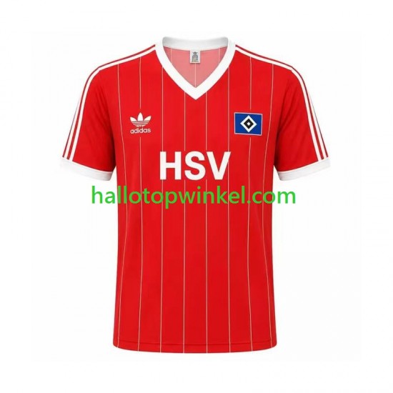 Hamburger SV Voetbalshirt 1983 Retro Heren Uit Tenue Korte Mouw