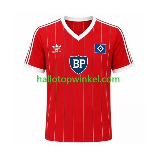 Hamburger SV Voetbalshirt 1984 Retro Heren Uit Tenue Korte Mouw