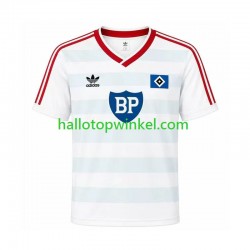 Hamburger SV Voetbalshirt 1986 Retro Heren Uit Tenue Korte Mouw