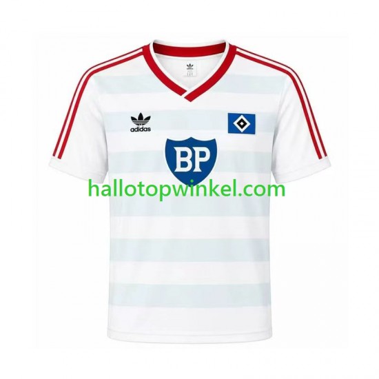 Hamburger SV Voetbalshirt 1986 Retro Heren Uit Tenue Korte Mouw