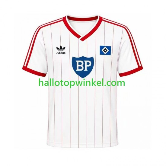 Hamburger SV Voetbalshirt 1984 Retro Heren Thuis Tenue Korte Mouw