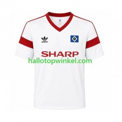 Hamburger SV Voetbalshirt 1988 Retro Heren Thuis Tenue Korte Mouw