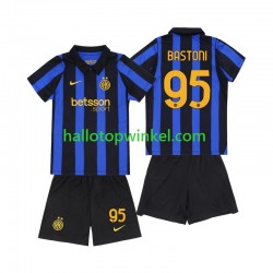 Inter Milan Voetbalshirt Alessandro Bastoni 95 Kleuters/Kids Thuis Tenue 2026-2027 Korte Mouw