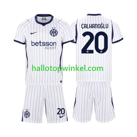 Inter Milan Voetbalshirt Hakan Calhanoglu 20 Kleuters/Kids Uit Tenue 2026-2027 Korte Mouw
