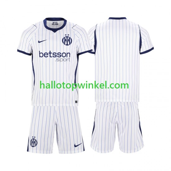 Inter Milan Voetbalshirt Kleuters/Kids Uit Tenue 2026-2027 Korte Mouw