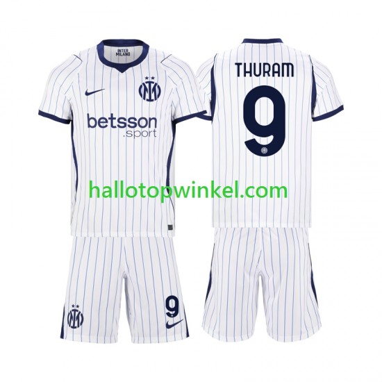 Inter Milan Voetbalshirt Marcus Thuram 9 Kleuters/Kids Uit Tenue 2026-2027 Korte Mouw