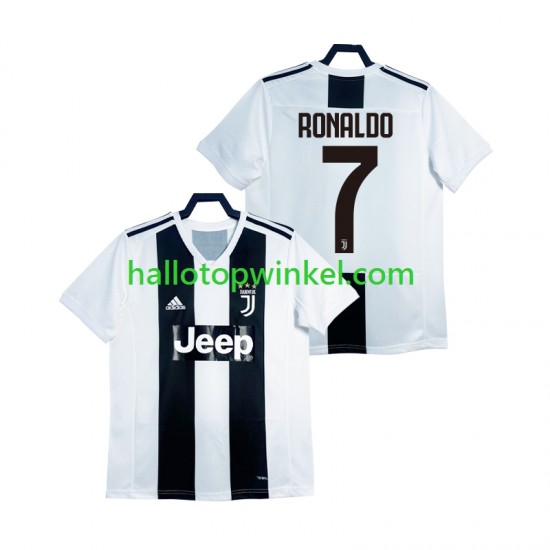Juventus Voetbalshirt Cristiano Ronaldo 2018 2019 Retro Heren Thuis Tenue Korte Mouw
