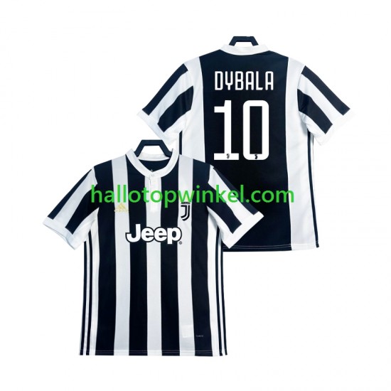 Juventus Voetbalshirt DYBALA 21 2017 2018 Retro Heren Thuis Tenue Korte Mouw