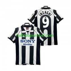 Juventus Voetbalshirt INZAGHI 9 1997 1998 Retro Heren Thuis Tenue Korte Mouw