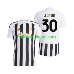 Juventus Voetbalshirt Jonathan David 30 Heren Thuis Tenue 2026-2027 Korte Mouw