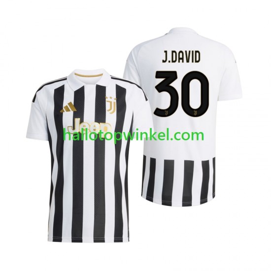 Juventus Voetbalshirt Jonathan David 30 Heren Thuis Tenue 2026-2027 Korte Mouw