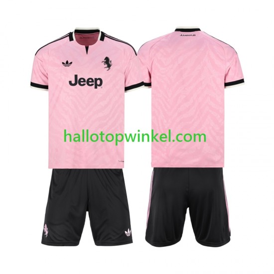 Juventus Voetbalshirt Kleuters/Kids Uit Tenue 2026-2027 Korte Mouw