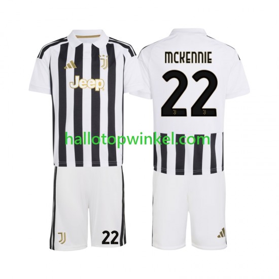 Juventus Voetbalshirt Weston McKennie 22 Kleuters/Kids Thuis Tenue 2026-2027 Korte Mouw