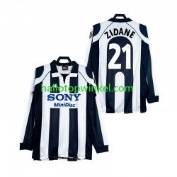 Juventus Voetbalshirt ZIDANE 21 1997 1998 Retro Heren Thuis Tenue Lange Mouw