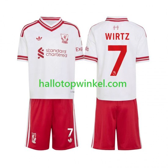 Liverpool Voetbalshirt Florian Wirtz 7 Kleuters/Kids Uit Tenue 2026-2027 Korte Mouw