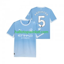 Manchester City Voetbalshirt Elliot Anderson 5 Heren Thuis Tenue 2026-2027 Korte Mouw