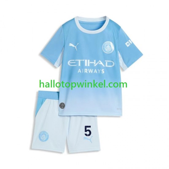 Manchester City Voetbalshirt Elliot Anderson 5 Kleuters/Kids Thuis Tenue 2026-2027 Korte Mouw