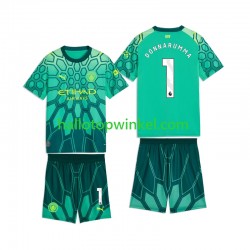Manchester City Voetbalshirt Gianluigi Donnarumma 1 Doelman Kleuters/Kids Thuis Tenue 2026-2027 Korte Mouw
