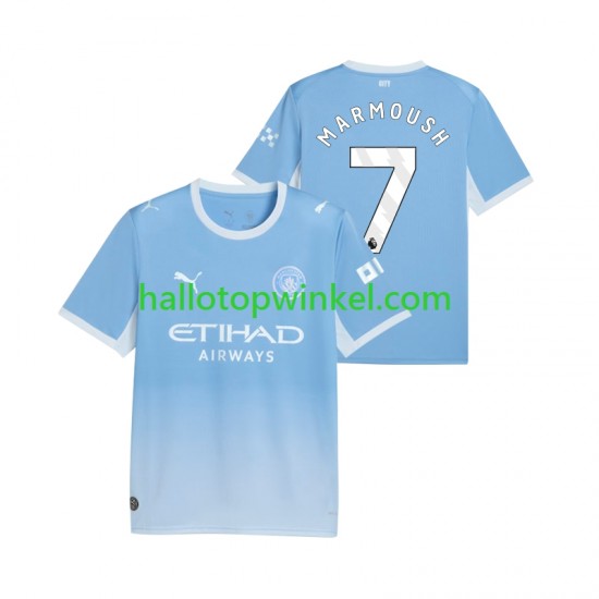 Manchester City Voetbalshirt Omar Marmoush 7 Heren Thuis Tenue 2026-2027 Korte Mouw
