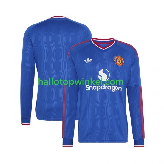 Manchester United Voetbalshirt Heren Uit Tenue 2026-2027 Lange Mouw