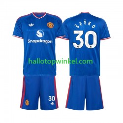 Manchester United Voetbalshirt Benjamin Sesko 30 Kleuters/Kids Uit Tenue 2026-2027 Korte Mouw