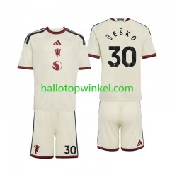 Manchester United Voetbalshirt Benjamin Sesko 30 Kleuters/Kids Derde Tenue 2026-2027 Korte Mouw