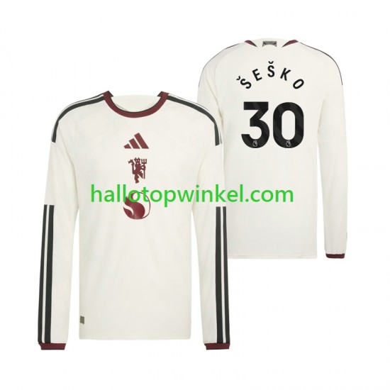 Manchester United Voetbalshirt Benjamin Sesko 30 Heren Derde Tenue 2026-2027 Lange Mouw