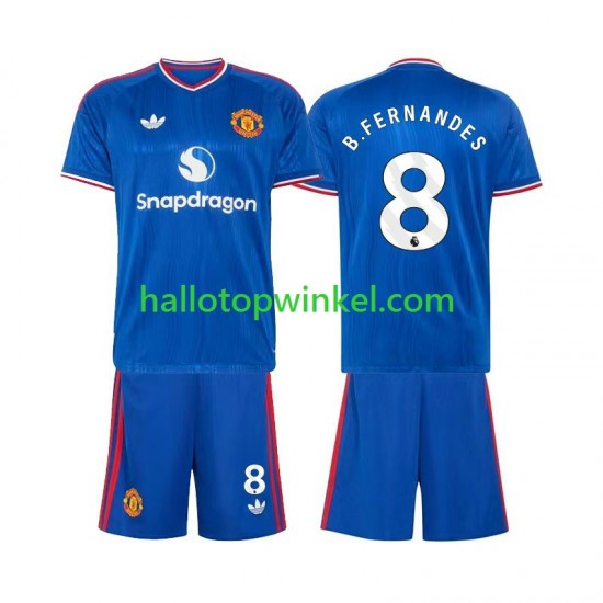 Manchester United Voetbalshirt Bruno Fernandes 8 Kleuters/Kids Uit Tenue 2026-2027 Korte Mouw