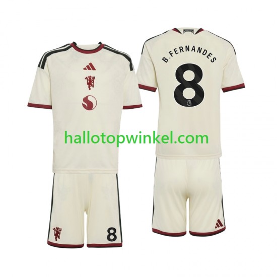 Manchester United Voetbalshirt Bruno Fernandes 8 Kleuters/Kids Derde Tenue 2026-2027 Korte Mouw