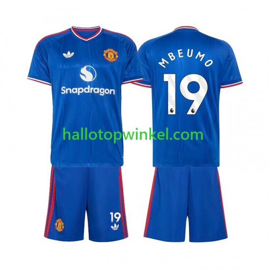 Manchester United Voetbalshirt Bryan Mbeumo 19 Kleuters/Kids Uit Tenue 2026-2027 Korte Mouw