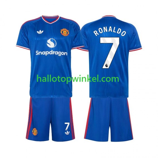 Manchester United Voetbalshirt Cristiano Ronaldo 7 Kleuters/Kids Uit Tenue 2026-2027 Korte Mouw