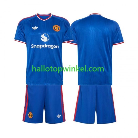 Manchester United Voetbalshirt Kleuters/Kids Uit Tenue 2026-2027 Korte Mouw