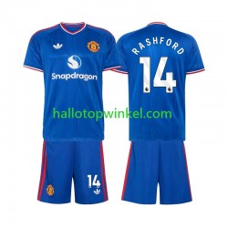 Manchester United Voetbalshirt Marcus Rashford 14 Kleuters/Kids Uit Tenue 2026-2027 Korte Mouw