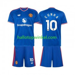 Manchester United Voetbalshirt Matheus Cunha 10 Kleuters/Kids Uit Tenue 2026-2027 Korte Mouw
