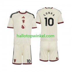 Manchester United Voetbalshirt Matheus Cunha 10 Kleuters/Kids Derde Tenue 2026-2027 Korte Mouw