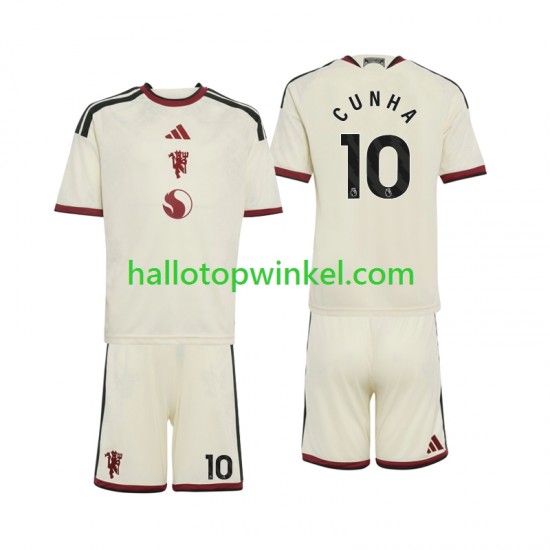 Manchester United Voetbalshirt Matheus Cunha 10 Kleuters/Kids Derde Tenue 2026-2027 Korte Mouw