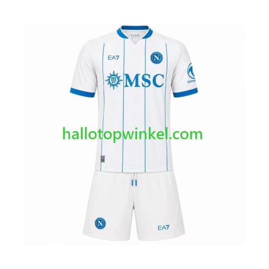 Napoli Voetbalshirt Kleuters/Kids Uit Tenue 2026-2027 Korte Mouw