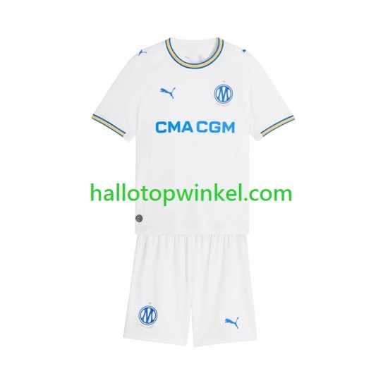 Olympique Marseille Voetbalshirt Kleuters/Kids Thuis Tenue 2026-2027 Korte Mouw