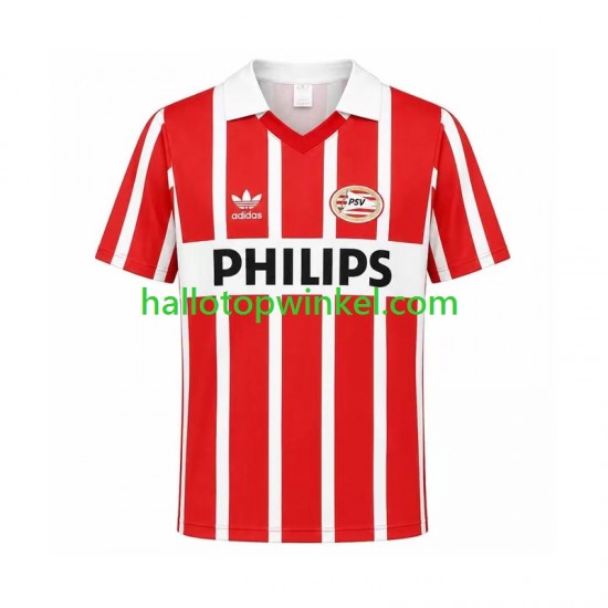 PSV Eindhoven Voetbalshirt 1990 Retro Heren Thuis Tenue Korte Mouw