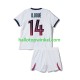 Paris Saint-Germain Voetbalshirt Desire Doue 14 Kleuters/Kids Uit Tenue 2026-2027 Korte Mouw