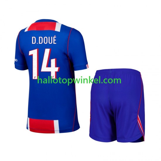 Paris Saint-Germain Voetbalshirt Desire Doue 14 Kleuters/Kids Thuis Tenue 2026-2027 Korte Mouw