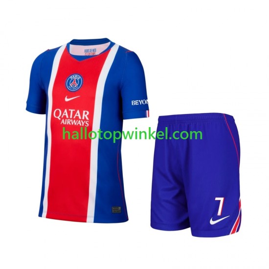 Paris Saint-Germain Voetbalshirt Mbappé Kylian 7 Kleuters/Kids Thuis Tenue 2026-2027 Korte Mouw