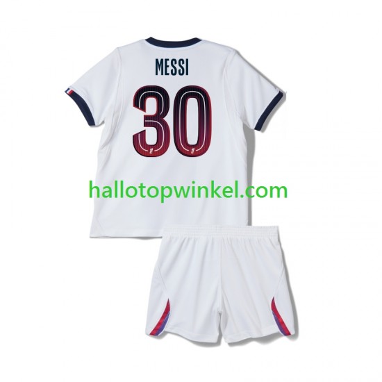 Paris Saint-Germain Voetbalshirt Lionel Messi 30 Kleuters/Kids Uit Tenue 2026-2027 Korte Mouw