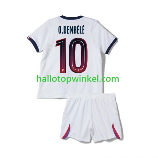 Paris Saint-Germain Voetbalshirt Ousmane Dembele 10 Kleuters/Kids Uit Tenue 2026-2027 Korte Mouw
