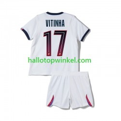 Paris Saint-Germain Voetbalshirt Vitinha 17 Kleuters/Kids Uit Tenue 2026-2027 Korte Mouw