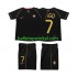Portugal Voetbalshirt FIGO 7 Retro Kleuters/Kids Uit Tenue 2006 Korte Mouw