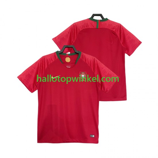 Portugal Voetbalshirt 2018 Retro Heren Thuis Tenue Korte Mouw